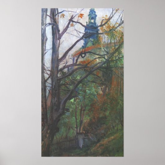 Poster Wyspianski, Vue de Vavel, 1894 (Devant)