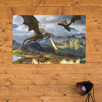 Wyvern de dragon de respiration incendie