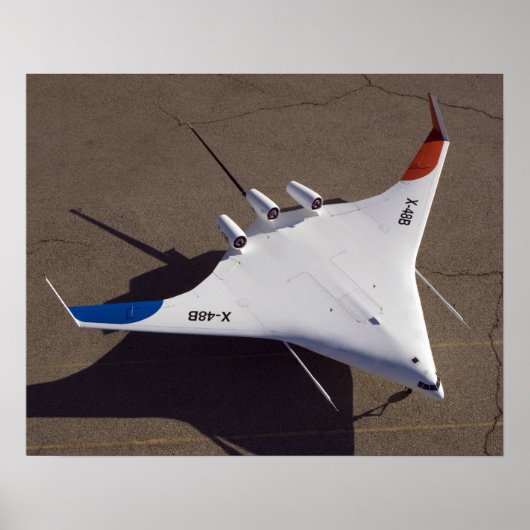 Poster X-48B Corps à aile mixte véhicule aérien sans pilo (Devant)