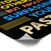 Poster X-country Running Is Outwork Your Past Self Sitive (Coin)