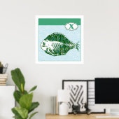 Poster X est pour X-Ray Fish (Bureau à domicile)