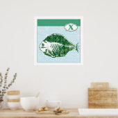 Poster X est pour X-Ray Fish (Cuisine)