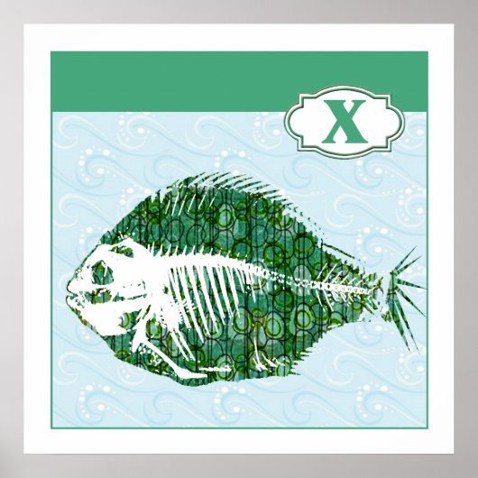 Poster X est pour X-Ray Fish (Devant)