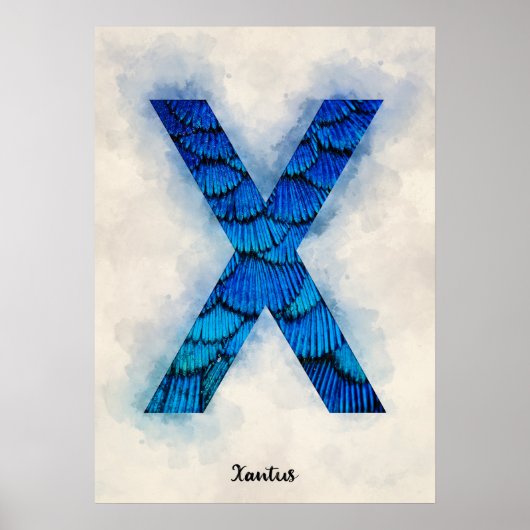 Poster X est pour Xantus (Devant)