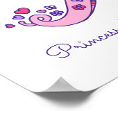 Poster X monogramme art Xaria filles nom signifiant affic (Coin)