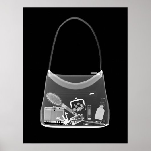 POSTER - X-RAY PURSE ZWARTE GRAY (Voorkant)