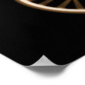 POSTER - X RAY SKELETON BIKING BLACK ORANGE (Coin)