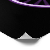 POSTER - X RAY SKELETON BIKING BLACK PURPLE (Coin)