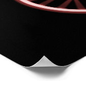 POSTER - X RAY SKELETON BIKING BLACK RED (Coin)