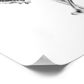 Poster - X-Ray Skeleton Couple Voyageur Blk Wht (Coin)