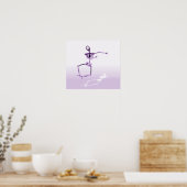 POSTER - X RAY SKELETON JOY LEAP PURPLE (Cuisine)