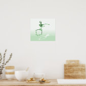 POSTER - X RAY SKELETON JOY LEAP VERT (Cuisine)