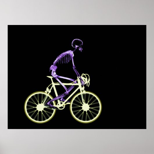 POSTER - X RAY SKELETON ORIGINAL DU VÉLO (Devant)