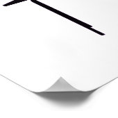 Poster - X-Ray Skeleton violet au coucher (Coin)