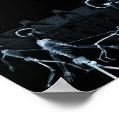 Poster X-Ray Skeletons Midnight Stroll Black Blue (Coin)