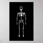 Poster - X-Ray Vision Single Skeleton Black White (Voorkant)