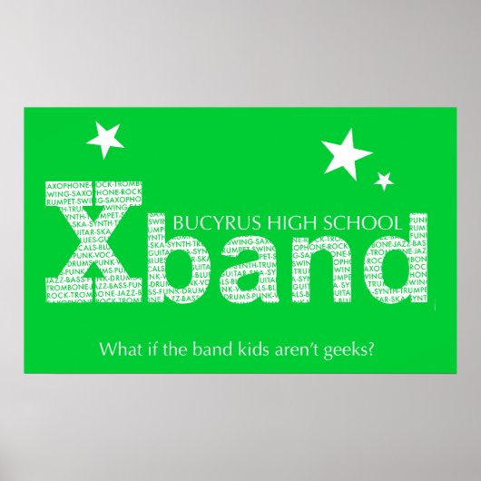 Poster Xband 2010 (Lime Green) (Devant)