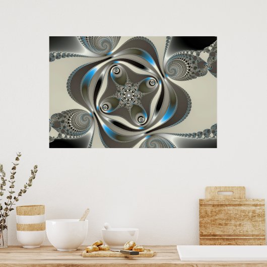 Poster xChrome - Fractal (Cuisine)
