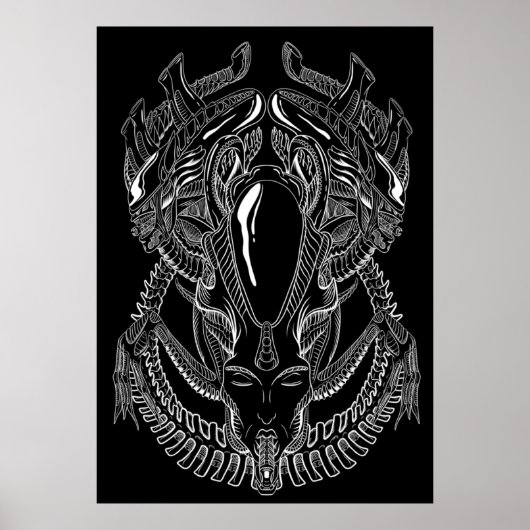 Poster Xenomorph Alien HR Giger (Devant)