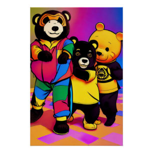 Poster Xi Jinping à la fête des enfants