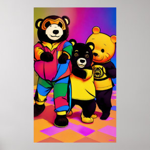 Poster Xi Jinping à la fête des enfants