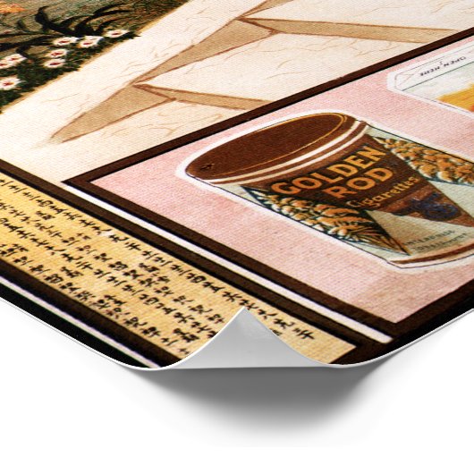 Poster XIAN HE PRODUCT COMMERCE Ancien Chinois Publicité (Coin)