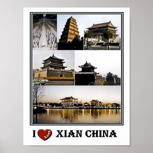 Poster Xian Terracotta Warrios Museum - Clocher - (Devant)