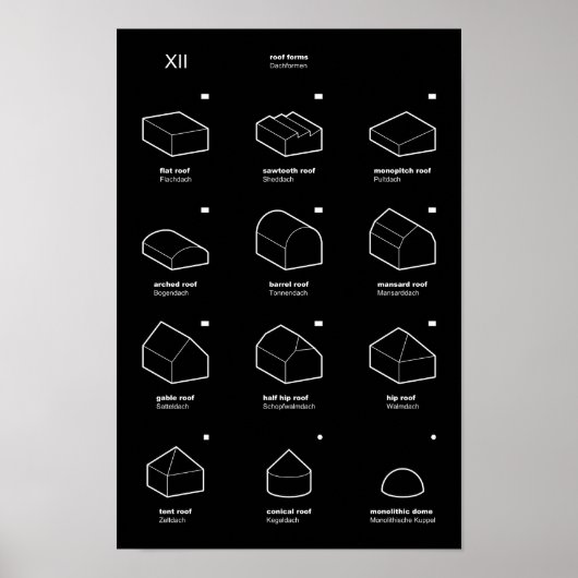 Poster XII Toits 3D (EN/DE) (Devant)