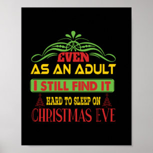 Poster Xmas Gift Sleep On Christmas Eve