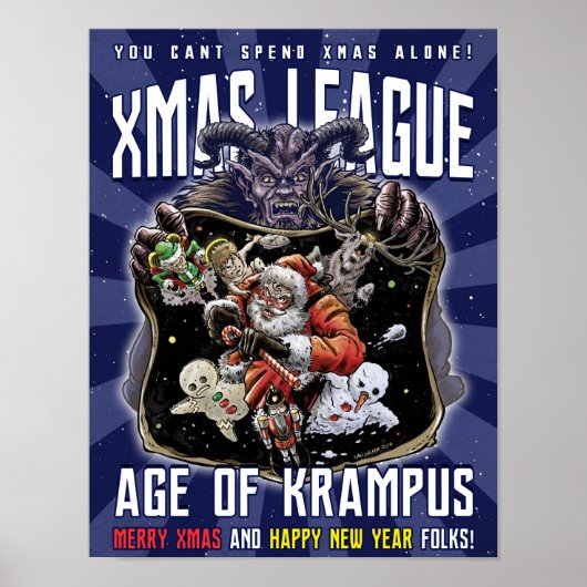 Poster Xmas League Age of Krampus (Devant)