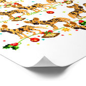 Poster Xmas Lighting Santa African Wild Dog Christmas Tre (Coin)