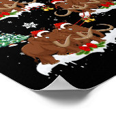 Poster Xmas Lighting Tree Père Noël équitation laine Mamm (Coin)