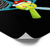 Poster Xmas Lights Santa Hat Tennis Christmas Premium T S (Coin)