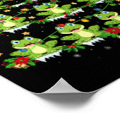 Poster Xmas Lights Santa Tree Frog Christmas Tree Premium (Coin)