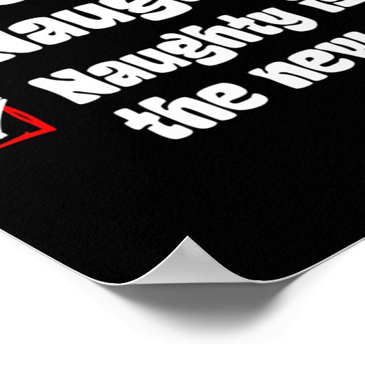 Poster Xmas Nice Naughty Naughty Is The New Nice Christma (Coin)