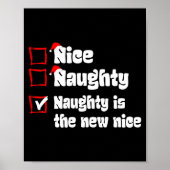 Poster Xmas Nice Naughty Naughty Is The New Nice Christma (Devant)