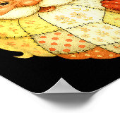 Poster Xmas Patchwork Santa Claus Christmas Funny Mens Wo (Coin)