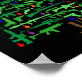 Poster Xmas Patriotic 2nd Amendment Gun Christmas Tree (Coin)