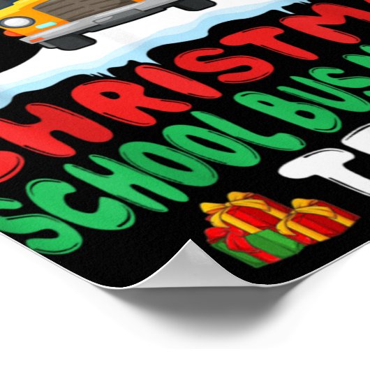 Poster Xmas School Bus Monitor Team School Bus Monitor  (Coin)