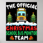 Poster Xmas School Bus Monitor Team School Bus Monitor  (Devant)
