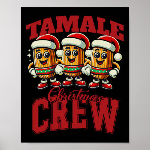 Poster Xmas Tamale Nourriture drôle Mexique Noël Tamale M