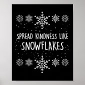Poster Xmas Themed Spread Kindness Like Snowflakes Merry (Devant)