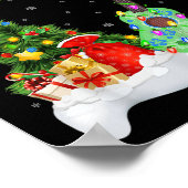 Poster Xmas Tree Lights Santa Hat Musical Ukulele Guitar (Coin)