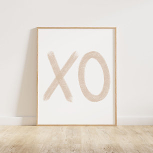 Poster XO beige