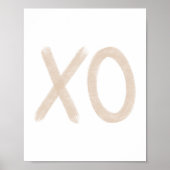 Poster XO beige (Devant)