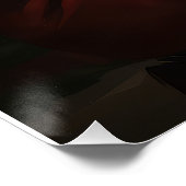 Poster Xoloitzcuintli avec Noël Festif du Père Noël (Coin)