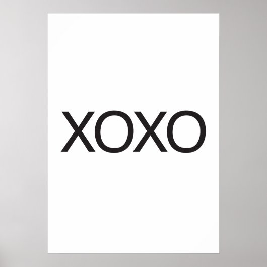Poster xoxo (Devant)