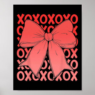 Poster Xoxo Les Lettres D'amour Originales Rétro à Carrea