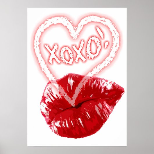 POSTER XOXO - LIPS (Devant)