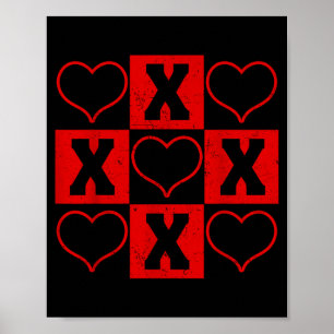 Poster Xoxo Saint-Valentin Couple Cœur Mignon Cadeau de S